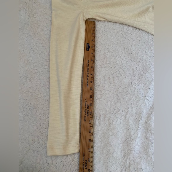 CHAPS Cotton Ivory long sleeve Women's Frill Blouse Top Size S petite - Picture 6 of 10